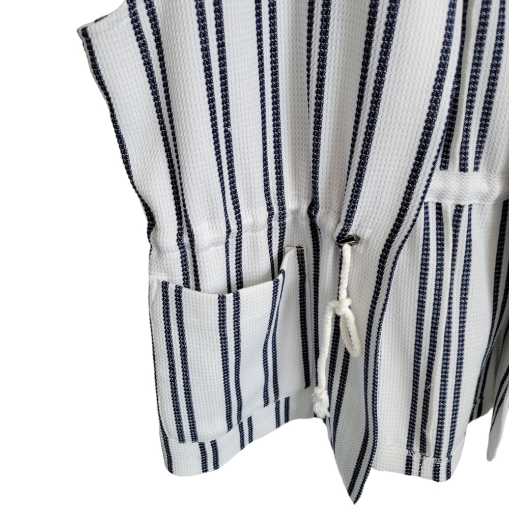 NWT Chico's Nautical Striped Draw Waist Vest, medium - Picture 4 of 7